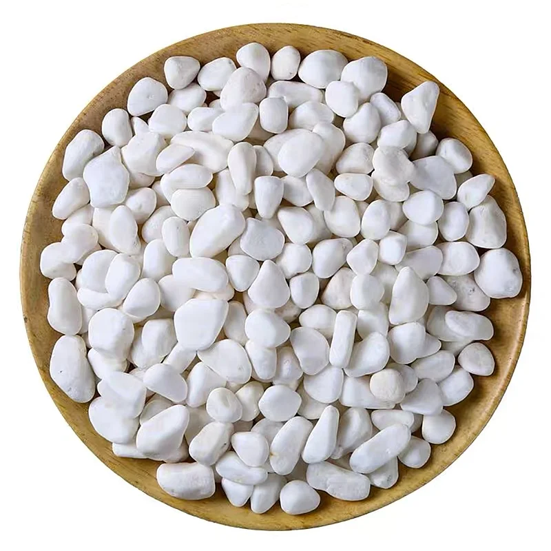 100/200/500g Natural Small White Stone Fish Tank Cobblestone Decorative Mineral Stone Aquarium Garden Pebbles Decor Accessories