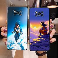 Dragon Ball Welkin Vegeta Case for Xiaomi Poco C51 C61 F3 F7 M3 M4 Pro X4 Pro X5 M5s M7 X7 C71 C40 C50 X3 NFC C75 Black Soft