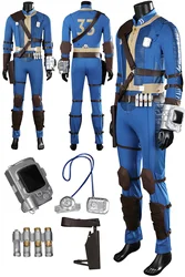 Survivor No. 33 Shelter Cosplay Fantasia Suits Game Radiation Disguise Men Male Fantasy Halloween Carnival Party Clothes
