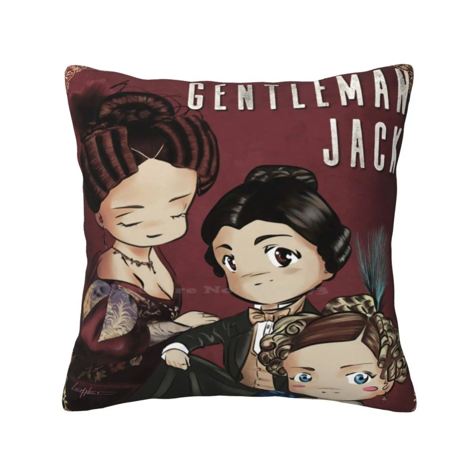 Gentleman Jack 2 Pillow Cover Hug Pillowcase Suranne Jones Sophie Rundle Fanart Tvshow Anne Lister Ann Walker