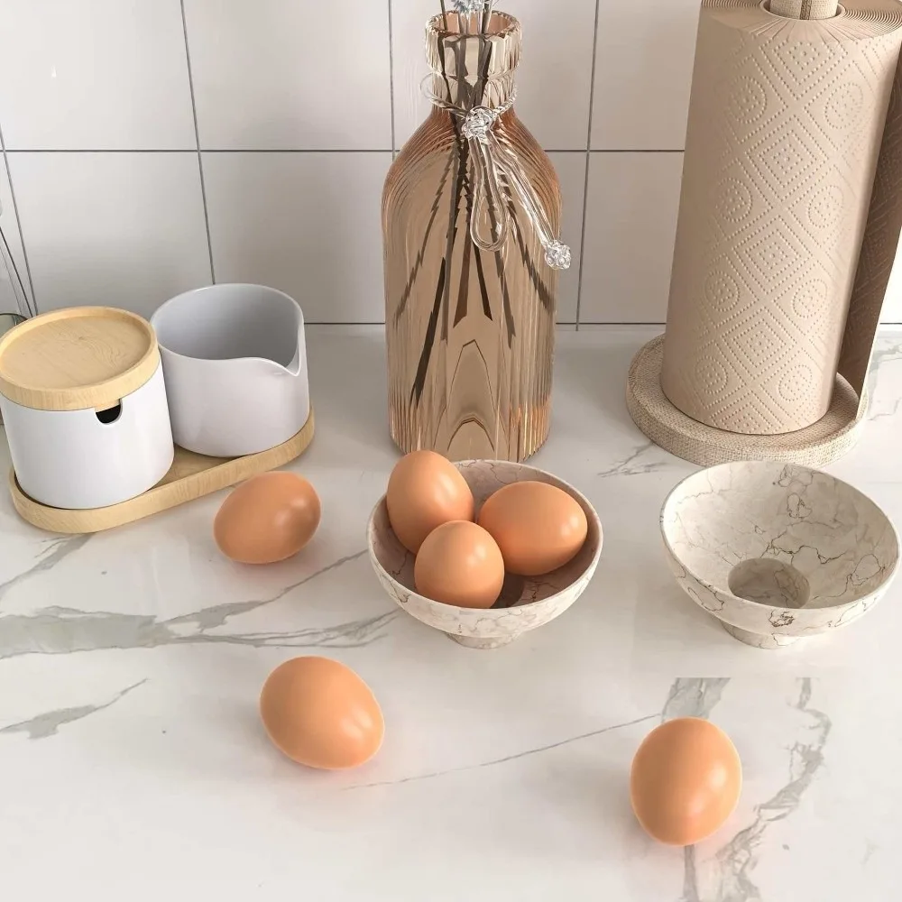 10pcs Simulation Plastic Fake Eggs Drawing Eggshell Artificial Incubation Eggs Teaching Educational Non-Toxic
