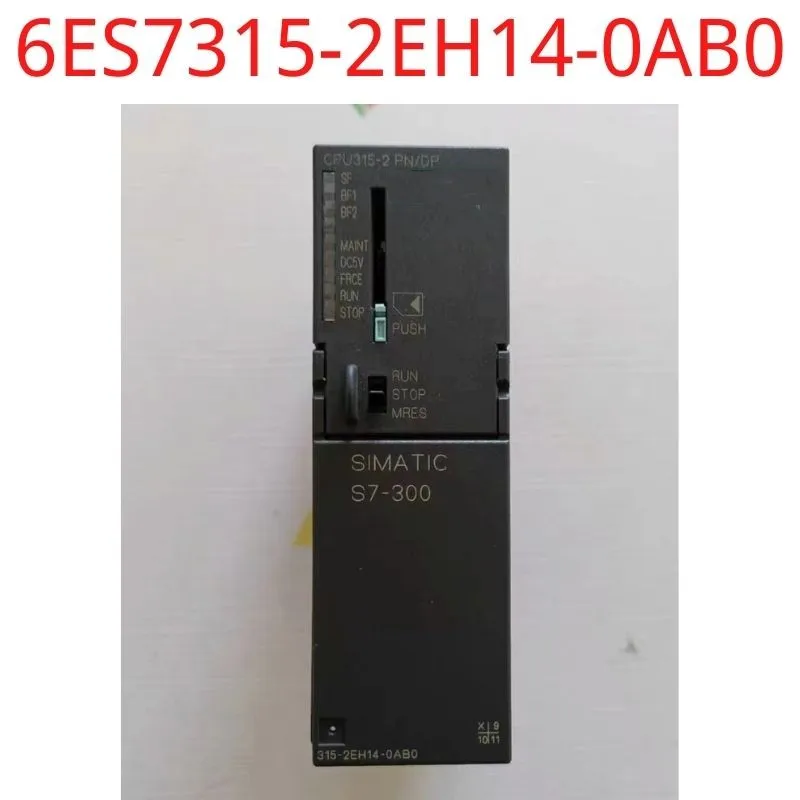 

used test ok real 6ES7315-2EH14-0AB0 SIMATIC S7-300 CPU 315-2 PN/DP, Central processing unit with 384 KB work memory, 1s