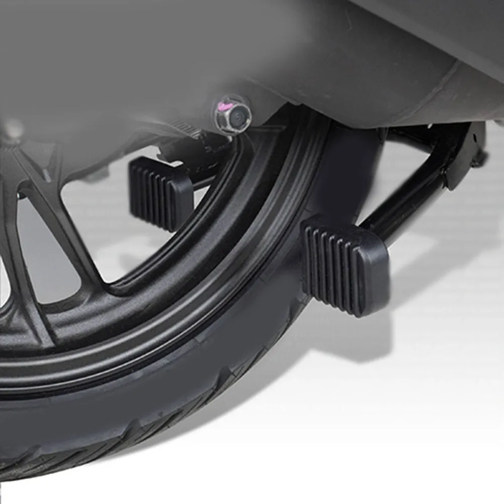 

Motorcycle Kickstand Pad with Enlarged Base Rubber Support for Enhanced Stability and Anti Slip Protection on Side Stand