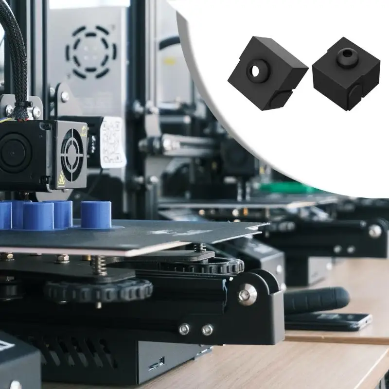 4X7E 1/4PcsUpgraded Hotend Hardened Steel Nozzle Silicone Socks Sleeve For CR10