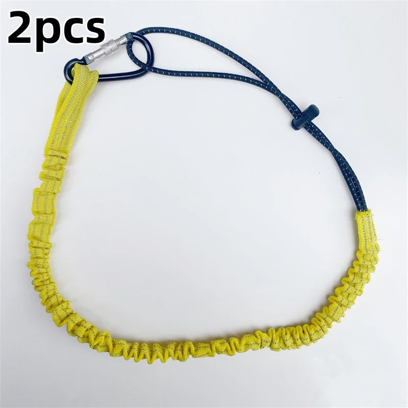 Professionelle Hohe Höhe Schutz Sicherheit Elastische Puffer Sling Gürtel Karabiner Haken Luft Arbeit Anti Fall Off Seil Schutz