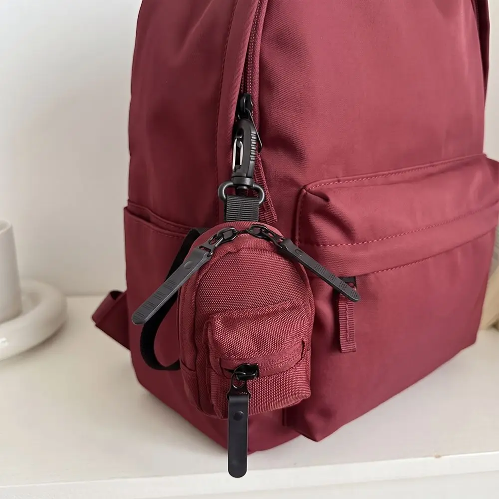Fashion Colorful Mini Backpack Coin Purse Harajuku Cute Bag Shape Wallet Korean Style Portable Canvas Coin Bag Lipstick Bag