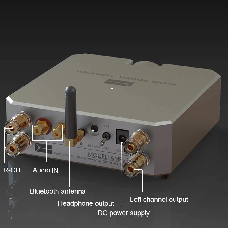 HiFi 5.0 오디오 전력 증폭기 80W*2 스테레오 헤드폰 앰프 MOSFET 12V