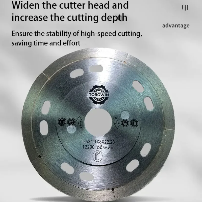 1PC125mm Diamond Saw Blade Dry Cutting Metal Brazing Disc Hot Pressing Angle Grinder Disk Cut Off Wheel Tool For Stone Tile Wall