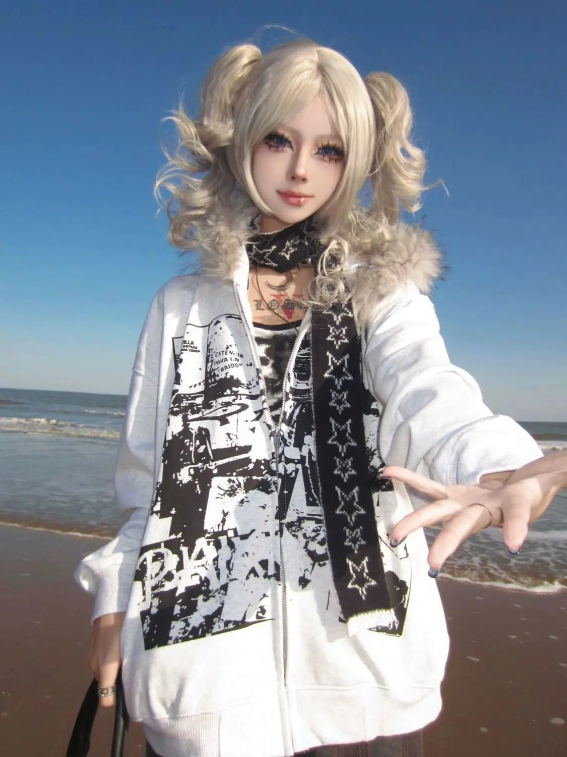 

Толстовки на молнии в стиле гранж, винтажные готические пальто, уличная одежда в стиле Харадзюку, куртки Y2k с капюшоном, женские субкультурные толстовки с крестом и черепом