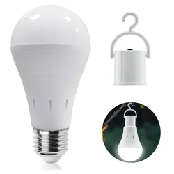 Lâmpada de emergência recarregável portátil, LED, ao ar livre, trabalhando, pesca, camping, barraca, Home Outage Iluminação, 15W, 9W, E27