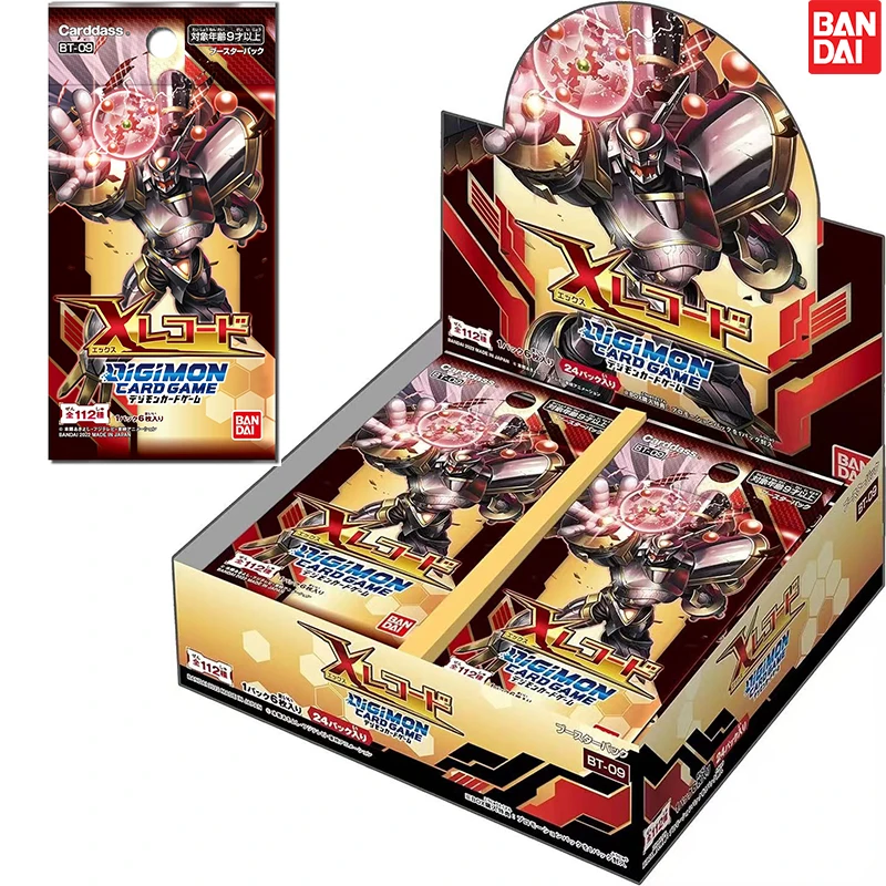 

Bandai BT-09 Digimon TCG Card Game X Record Booster Pack Box ЯПОНСКАЯ коллекционная карта аниме