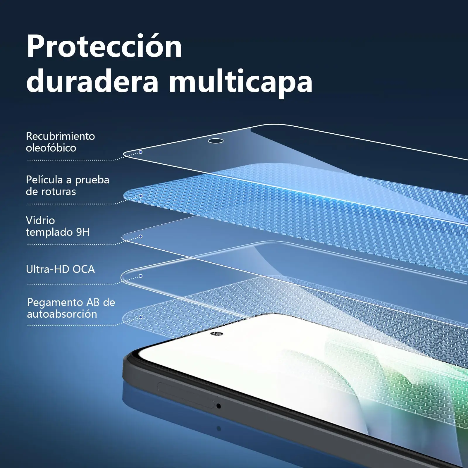 واقي شاشة لهاتف Redmi 15 4G 5G Xiaomi من الزجاج المقسى HD 9H شفاف ومضاد للخدش #5