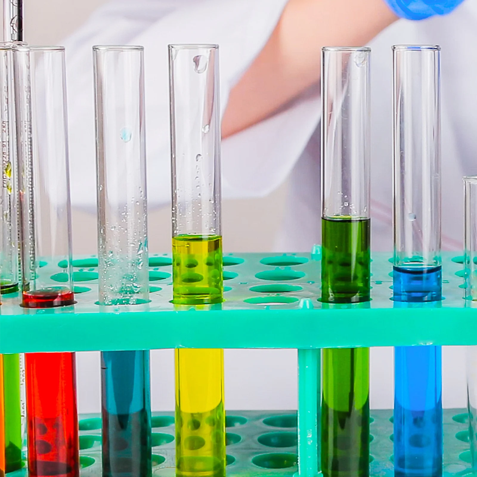 4 قطعة أنابيب اختبار زجاجية واسعة الفم مسطحة القاع لتخزين مسحوق السائل عينة تجربة مختبر استخدام صغير #6