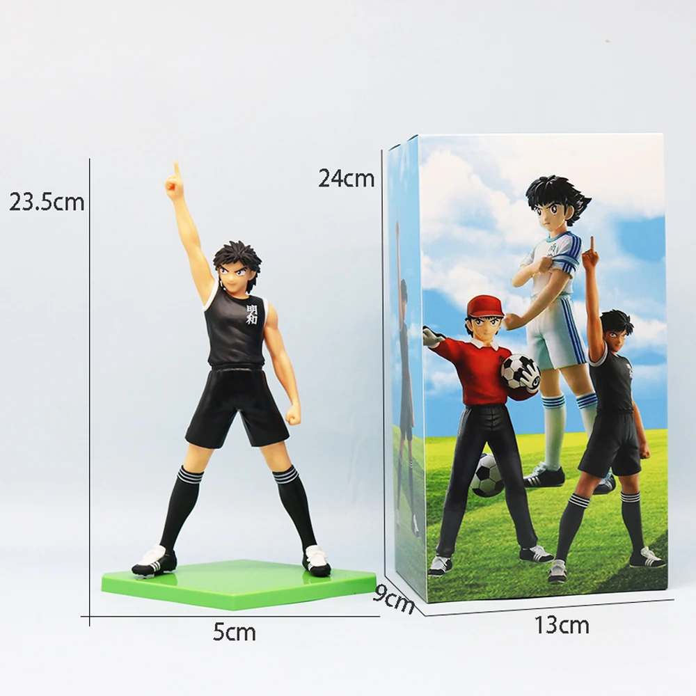 Anime Figure 18cm Captain Tsubasa Ozora Tsubasa Action Figures Hyuuga Kojirou/Wakabayashi Genzou Figurine Collection Model Toys