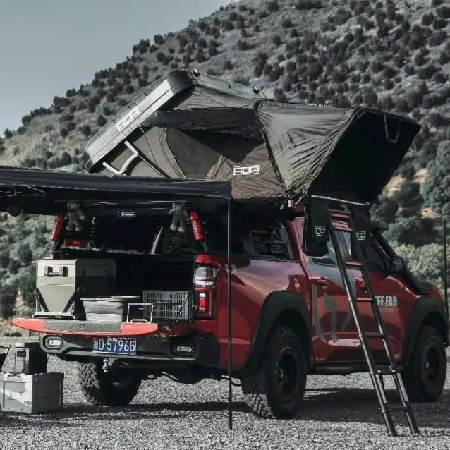 

ADA OVERLAND 2025 New Design Anti-UV Side Open ABS Hard Shell Vehicle Roof Top Tent Spacious Space Tent Camping Tent