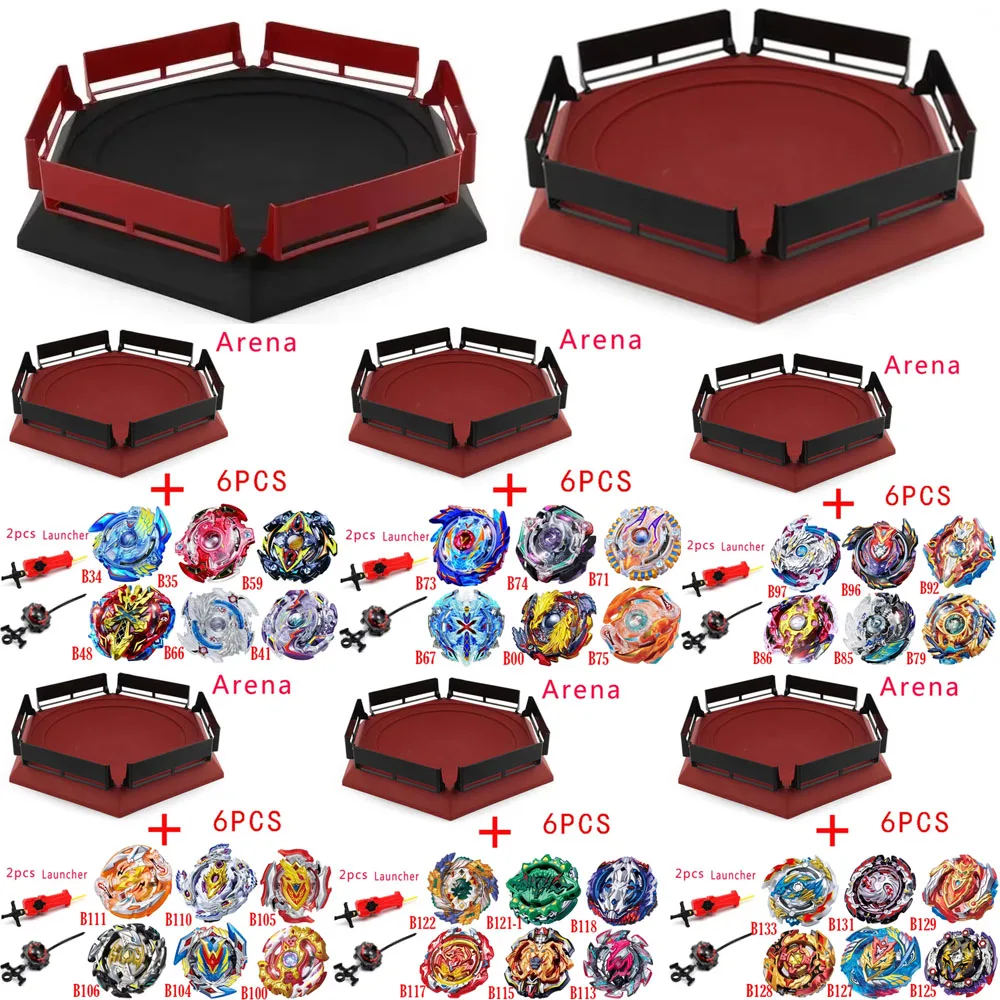 

!!Top gyro and battleground package, 6pcs gyro plus two launchers, full set of combinations, perfect lineup, Children's Day gift