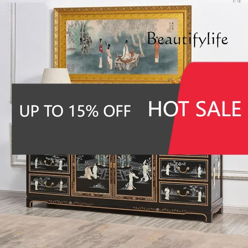 

Комод S45 в стиле эпохи Мин-Цин, расписанный вручную, с элементами декоративной резьбы