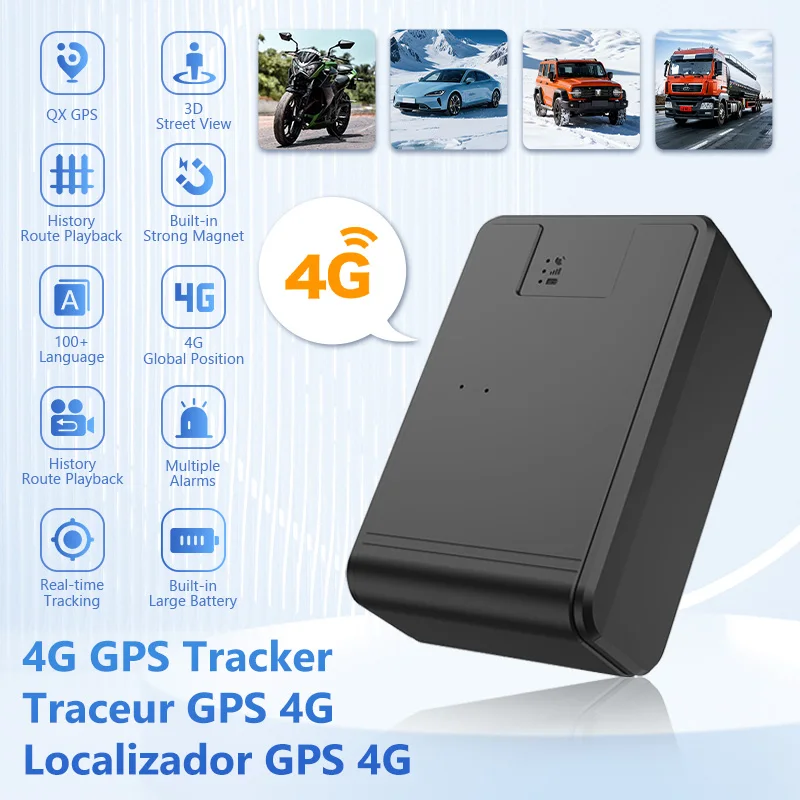 

Автомобильный трекер 4G GPS трекер 10000/20000 мАч Аккумулятор с длительным режимом ожидания Автомобильный GPS-локатор Устройство слежения GPS в реальном времени Бесплатное приложение