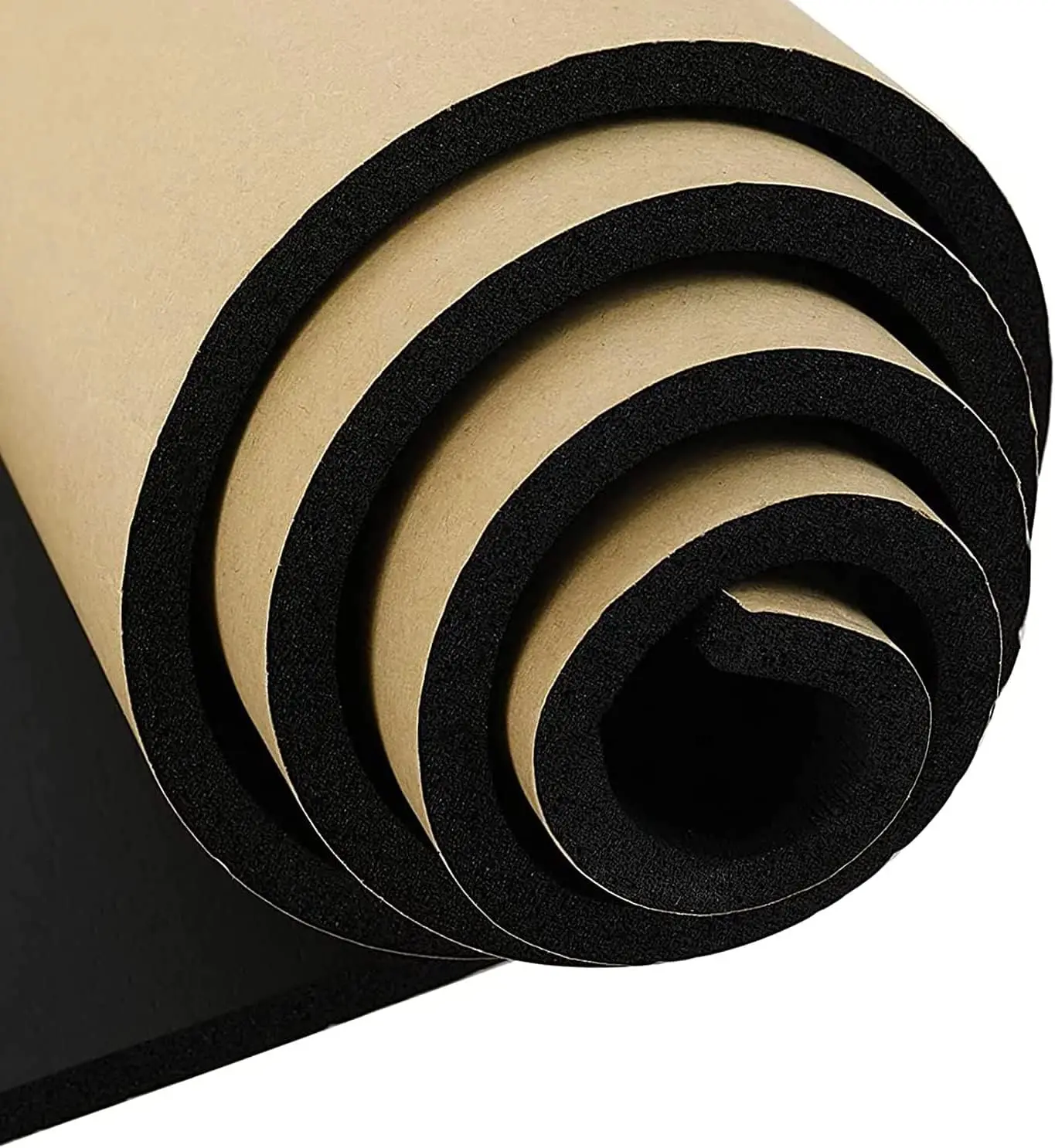 

3/4"T x 12"W x 59"L Neoprene Sponge Foam Sheet with Self-Adhesive for DIY Soundproofing and Padding
