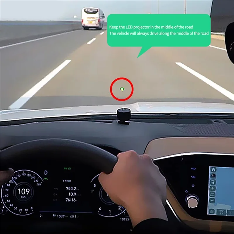 GROCE-Car Lane-Departure Warning Assist System LED-Projektionslicht Antikollisionssicherheit Fahren Universal für Autos SUV LKW