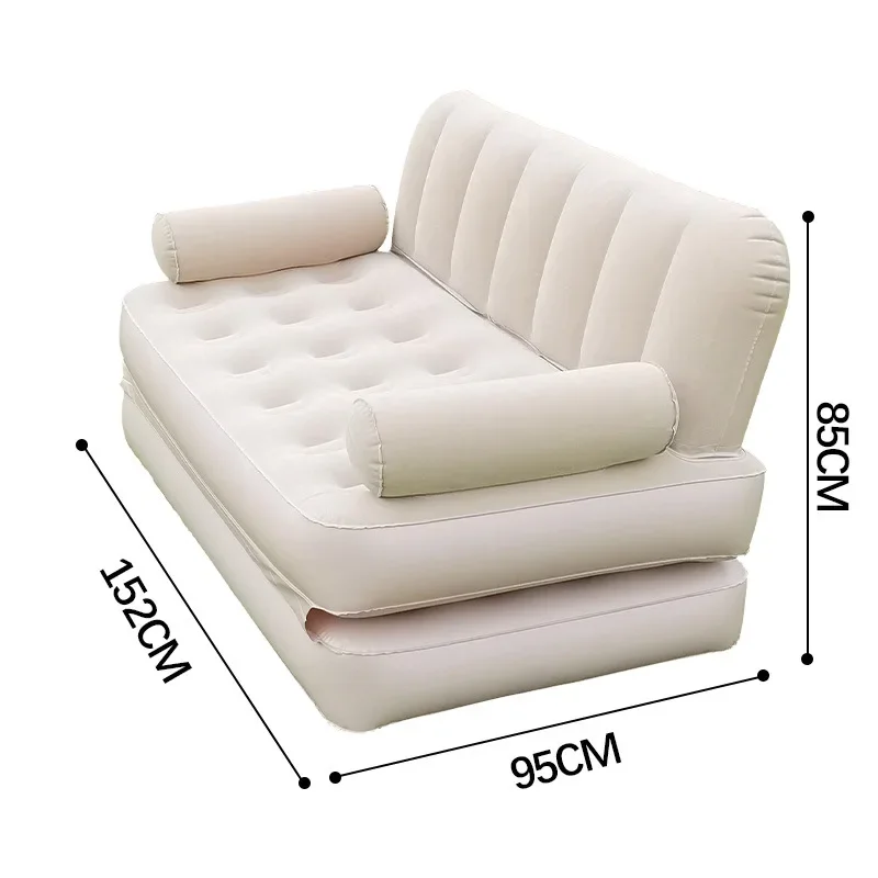 Seat Outdoor Inflatable Sofa Lazy Inflatable Sofa Bed Camping Inflatable Mattress Foldable Air Mattress Electric Inflation Pump