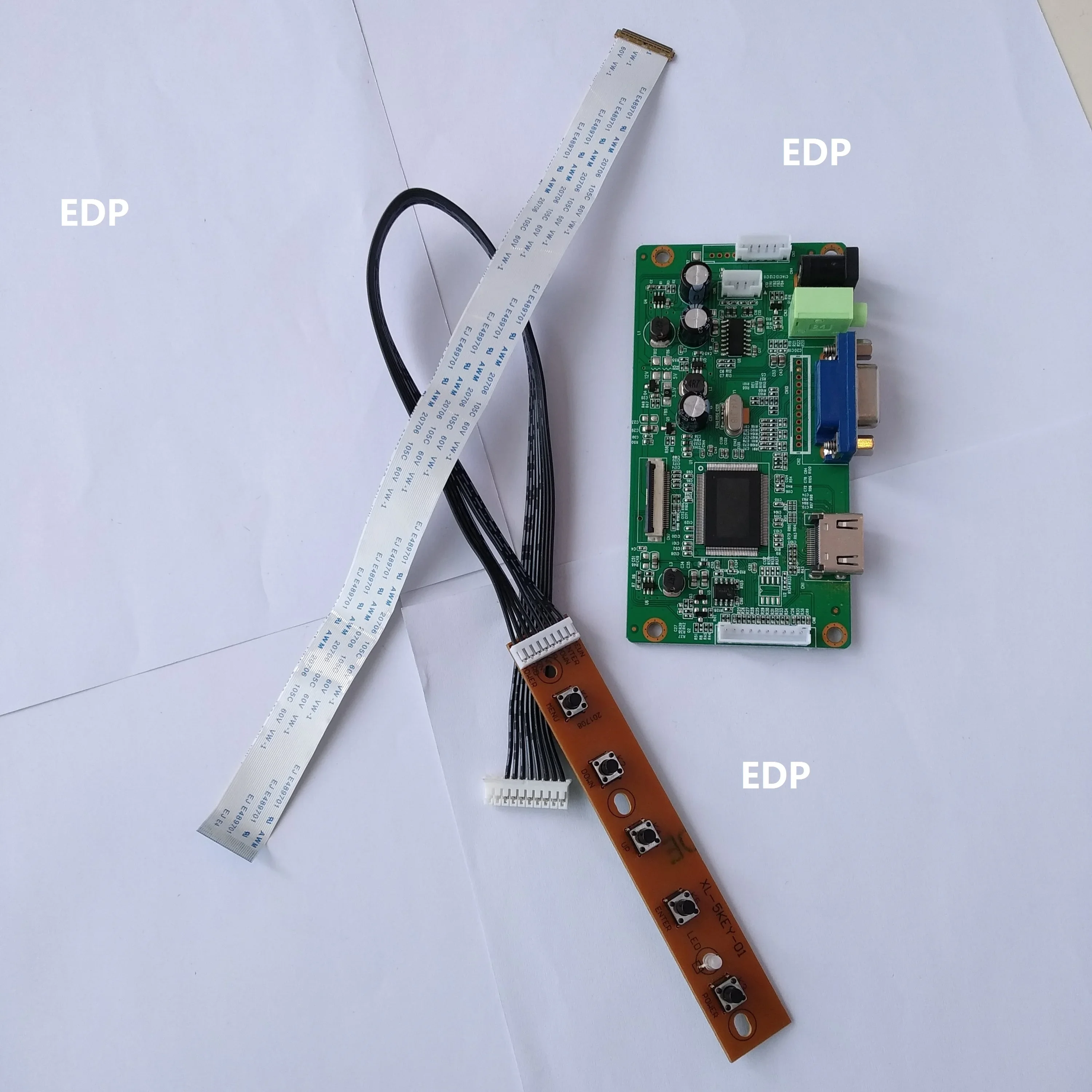 VGA LED HDMI-compatible LCD EDP Controller Board kit card DIY for 17.3