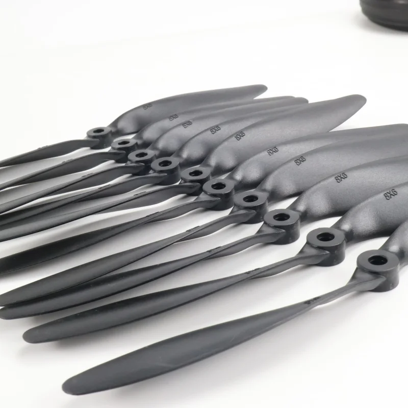 Hélices de fibra de vidrio y accesorios de nailon para avión RC Quadcopter perfecto 8x6 RC palas de hélices de avión 5/10 unids/lote 8060