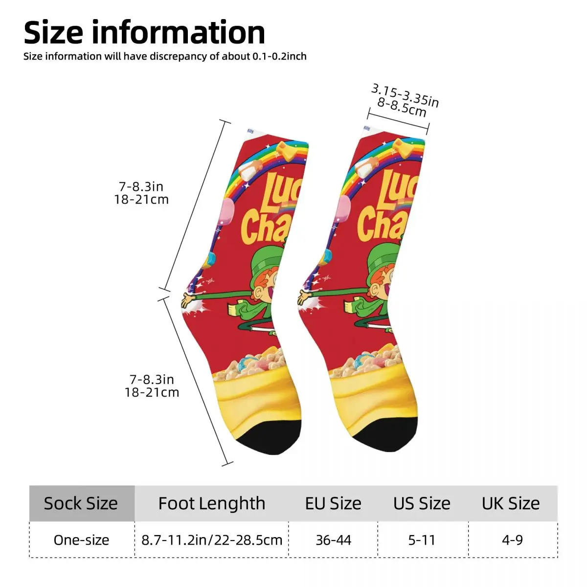 Lucky Charms Kawaii Socks School Cartoon Pattern Socks