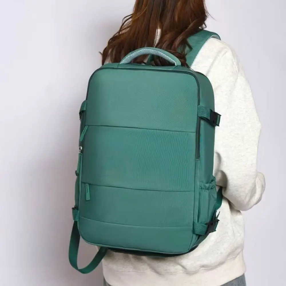 

Lightweight Women's Backpack Casual Portable Student Schoolbag Solid color Large Capacity Travel Laptop Rucksack Outdoor