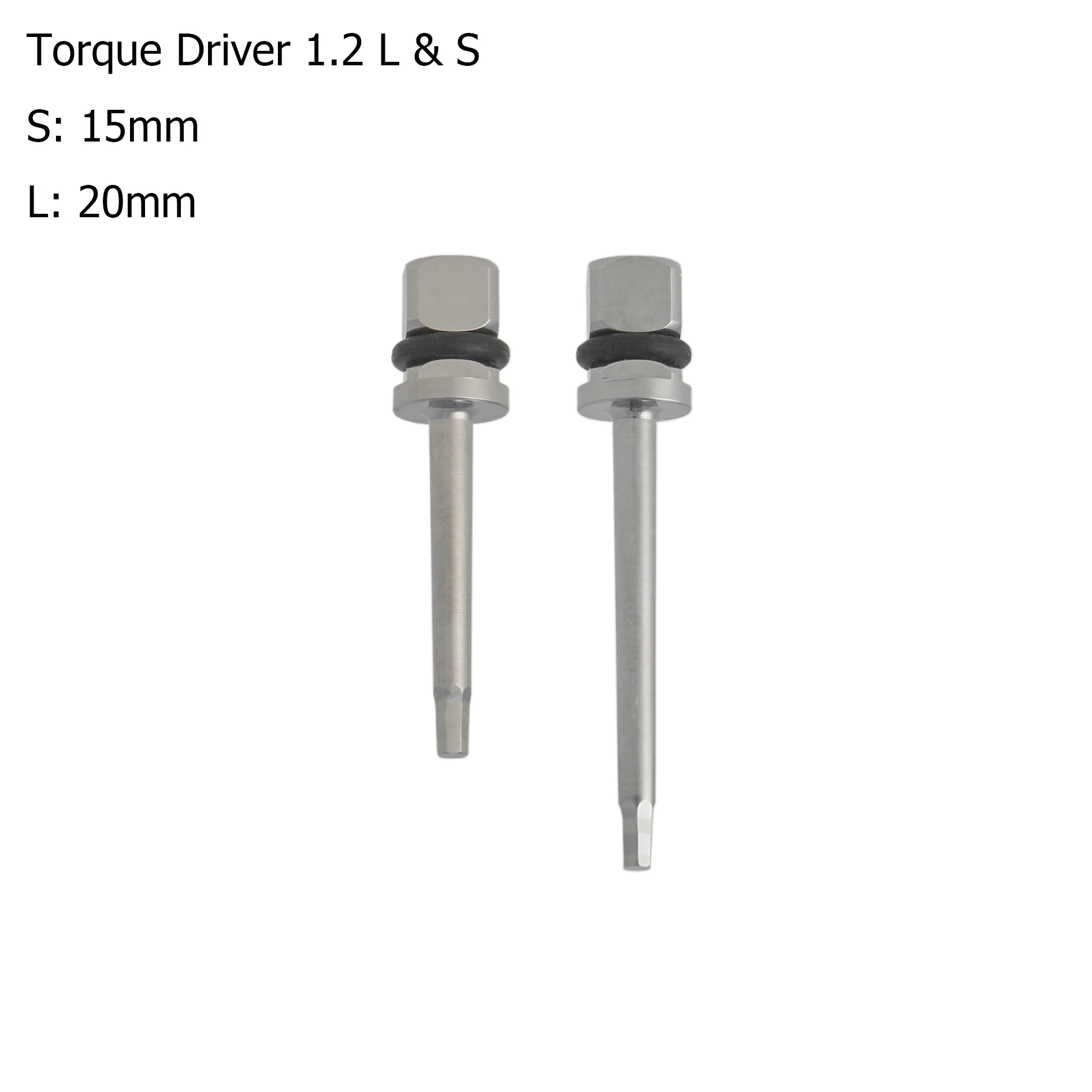 زرع عزم الدوران سائق عرافة 1.2 مللي متر مفك مسامير ل Hiossen TS/SS/ET 15 مللي متر 20 مللي متر #2