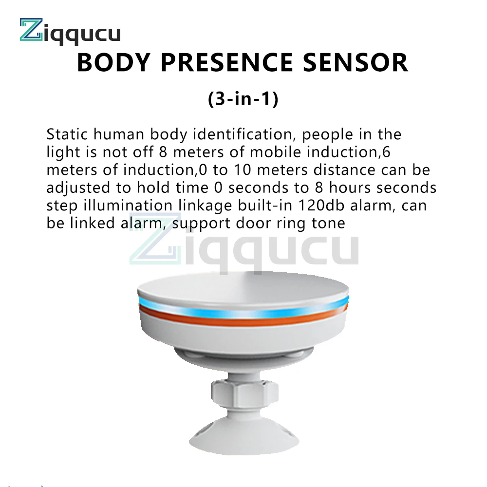 Smart Human Presence Sensor Tuya Zigbee Hub Required mmWave Radar Detector High Sensing Human Body Exists Sensor