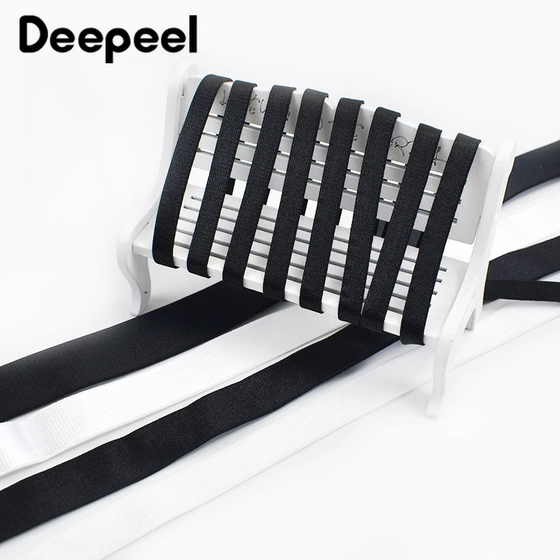 

10/20Meters 6-25mm Nylon Elastic Bands Clothes Waistband Decor Rubber Band Underwear Bra Strap Stretch Tape Sewing Accessories