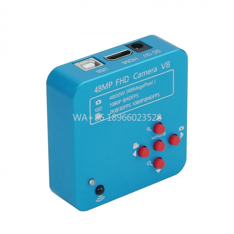 كاميرا FHD بدقة 48 ميجابكسل V8 60FPS كاميرا صناعية مجهر لإصلاح الهاتف المحمول