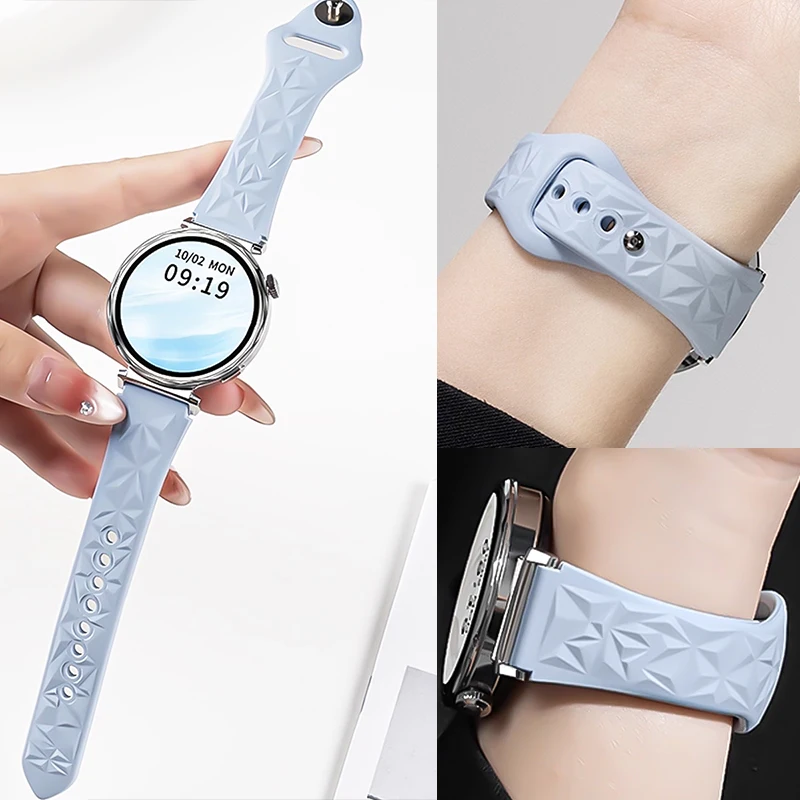 

Силиконовый ремешок для Huawei Watch GT6 41 мм, мягкий спортивный браслет 18 мм для Huawei Watch GT4 GT5 41 мм/GT5 Pro 42 мм, ремешок для часов, браслет