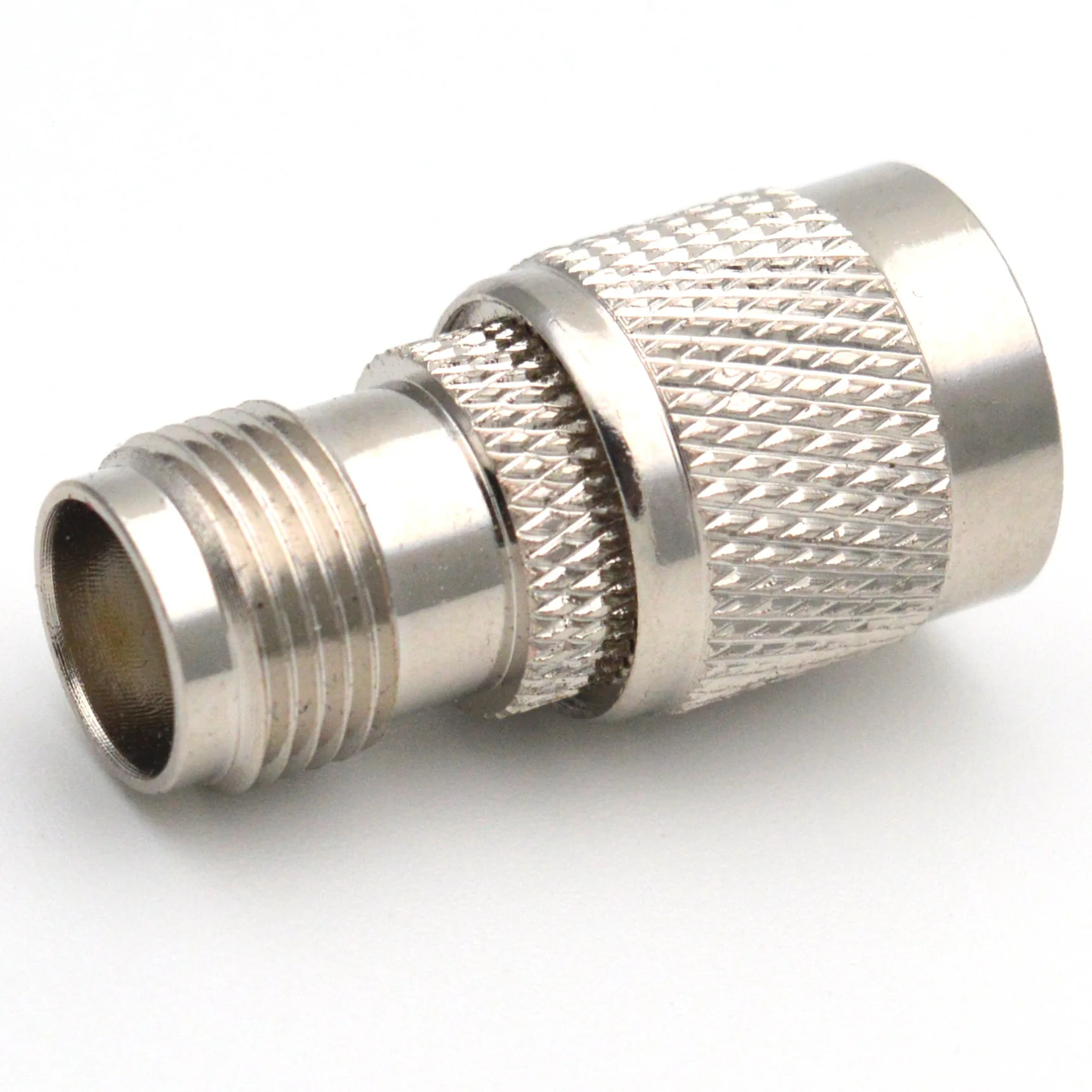 1 Stück TNC-Stecker auf TNC-Buchse RF-Adapter, gerader, vernickelter TNC-Koaxialstecker, Kupfer-Konverter – Detail 4
