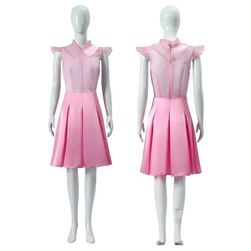 أزياء الساحرات التأثيرية الشريرة لفيلم قوطي أزياء غليندا إلفابا التأثيرية للحفلات لعب الأدوار بدلة وردية فستان أسود رداء قبعة