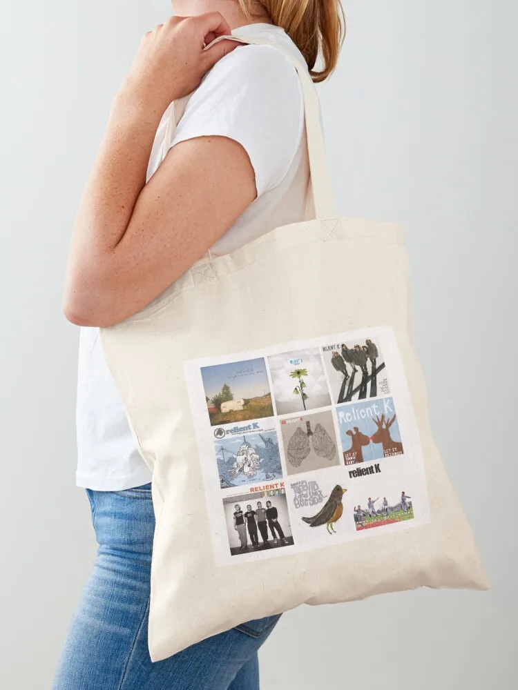 Relient K album covers Tote Bag custom tote personalized screen Canvas