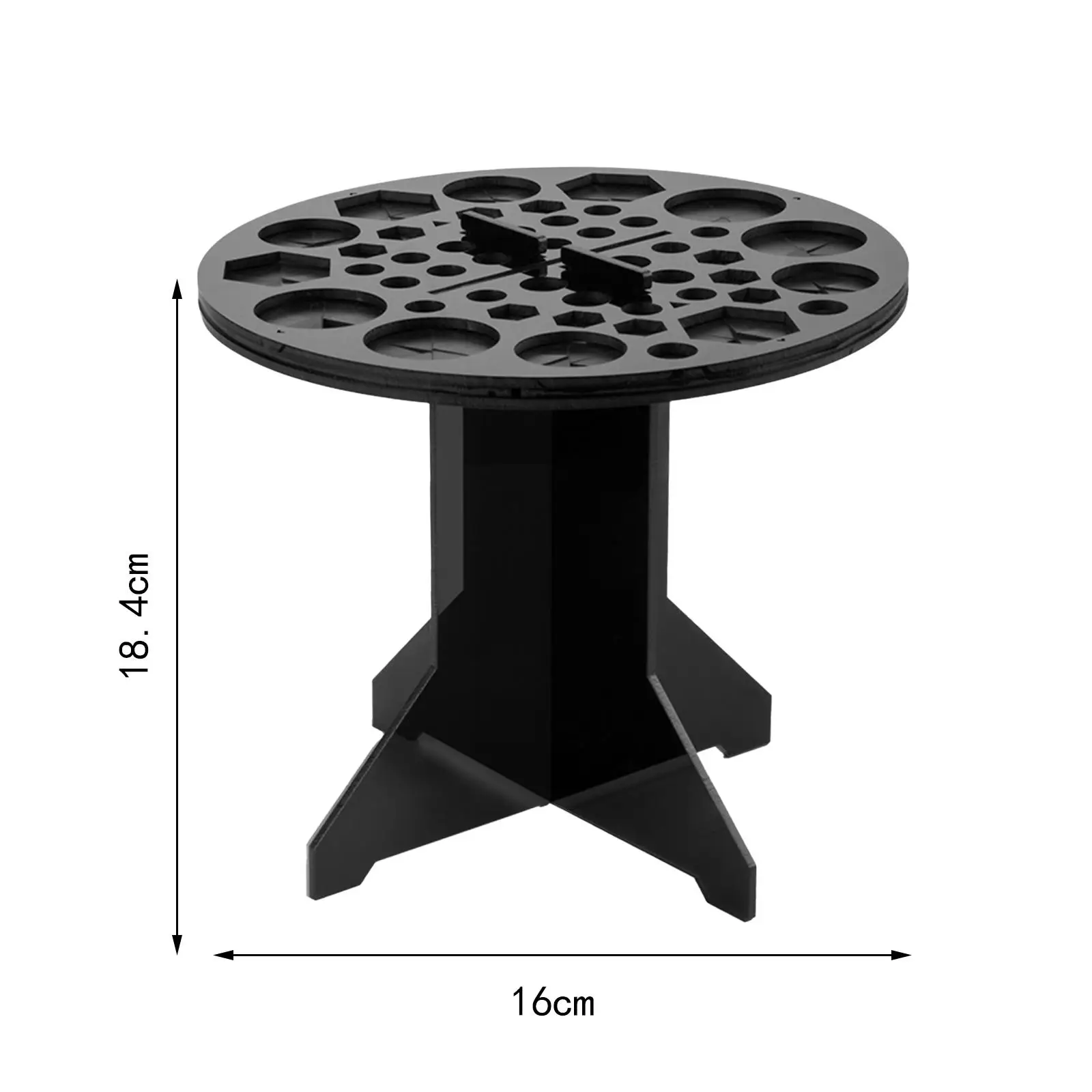 Makeup Brush Drying Stand Different Sized Holes Storage Rack for Artists