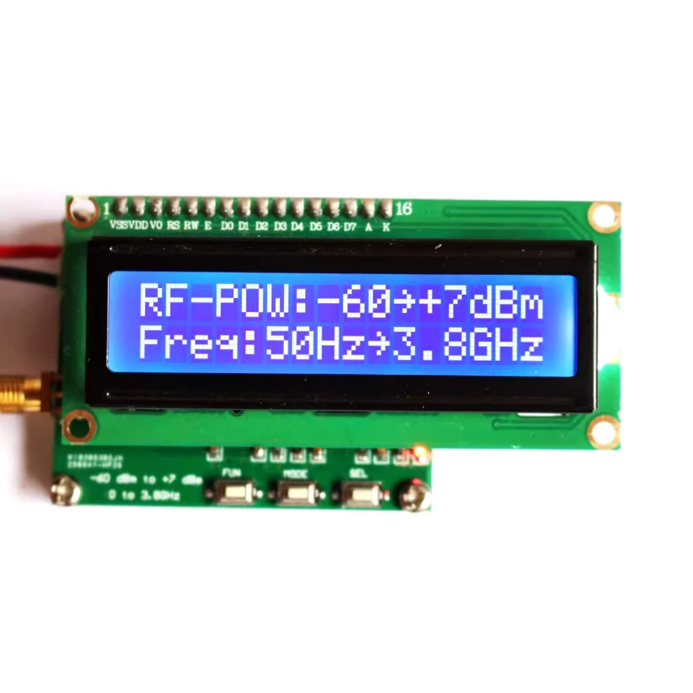 Digitale RF-vermogensmeter 50Hz~3,8GHz -60~+7 dBm