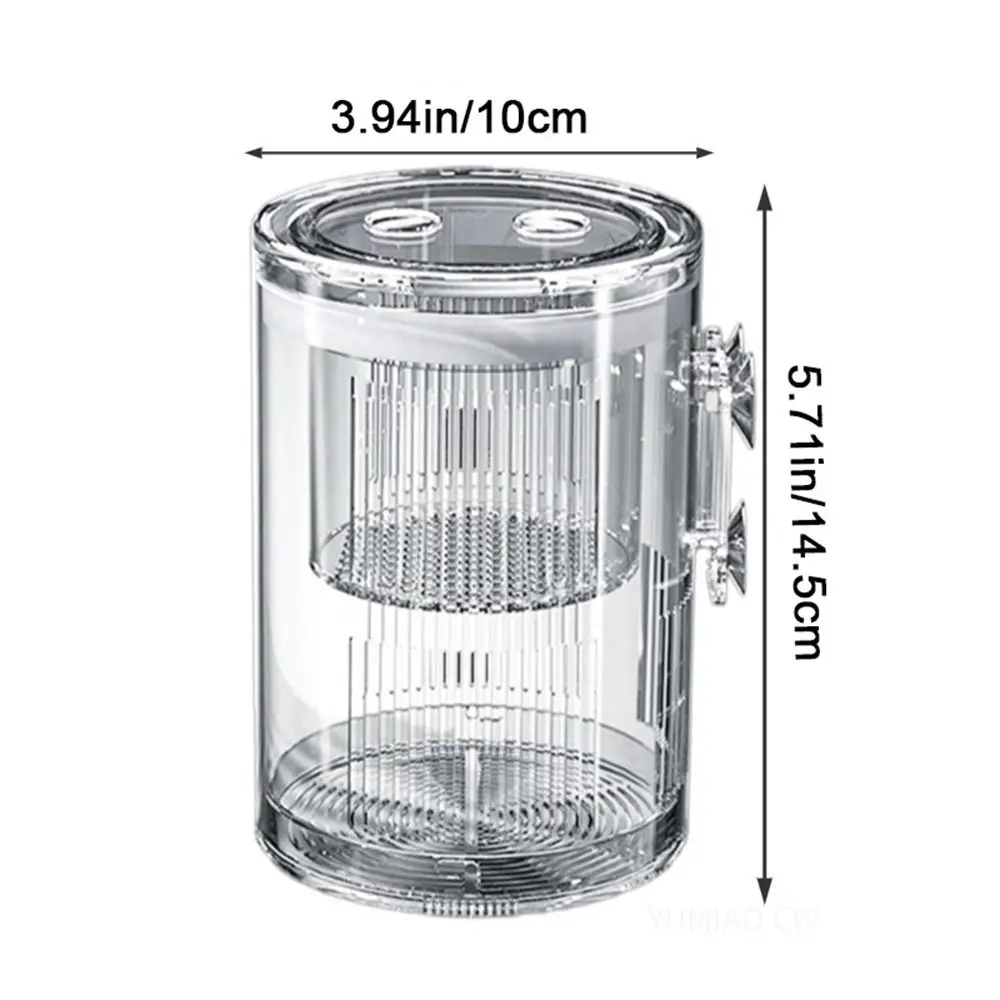 Acrylic Floating Fish Breeding Isolation Box Floating Large Capacity Fish Isolation Box with Suction Cups Transparent