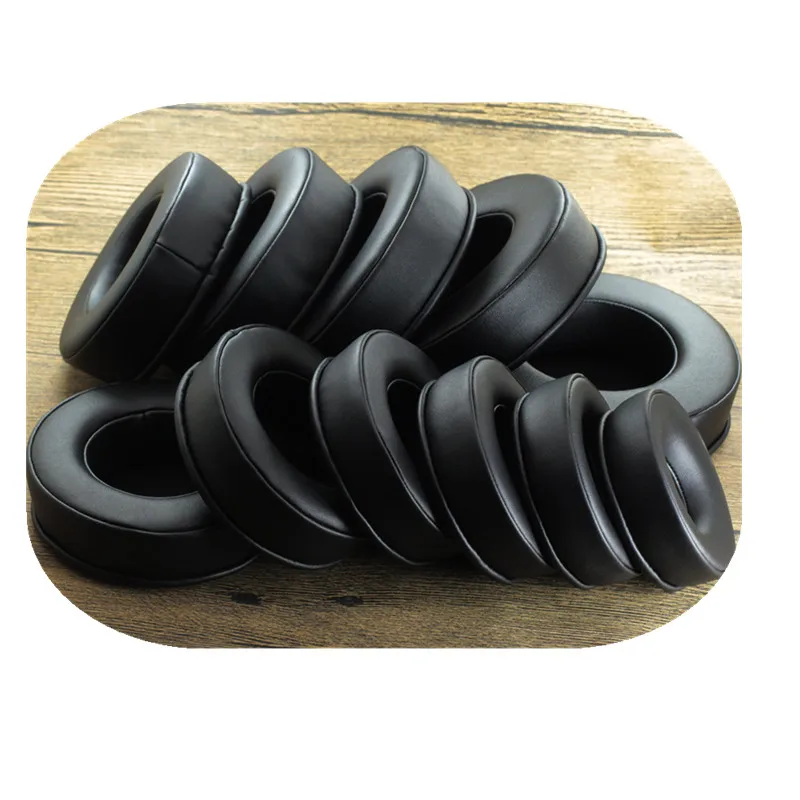 2pcs Earpad 70 75 80 85 90 95 100 105 110 115 120MM Headphone Ear Pads Cover  Ear Pads Headset Foam Cushion  Earmuffs Black