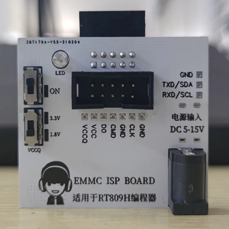 EMMC ISP Small Board EMMC Flywire Online Read-write Conversion Board RT809H Programmer Specific
