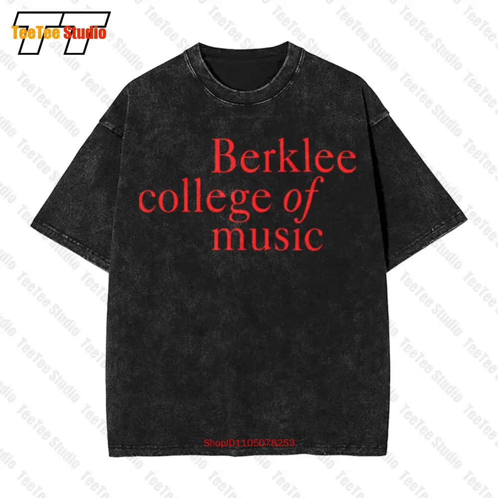 Berklee College Of Music Guitar Piano Band Color Music Vintage Oversized T-Shirt 5U80