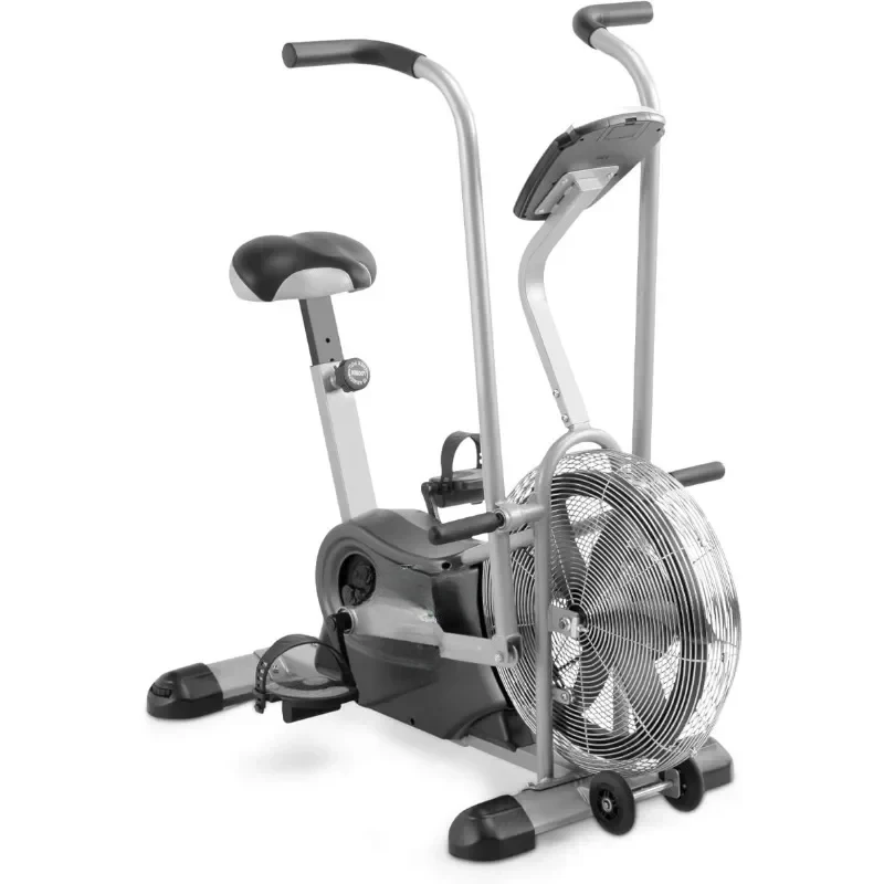 Air Resistance Exercise Fan Bike with Dual Acction Handlebars Exercise Bike  Exercise Bike Indoor Machine Gym Bicycle