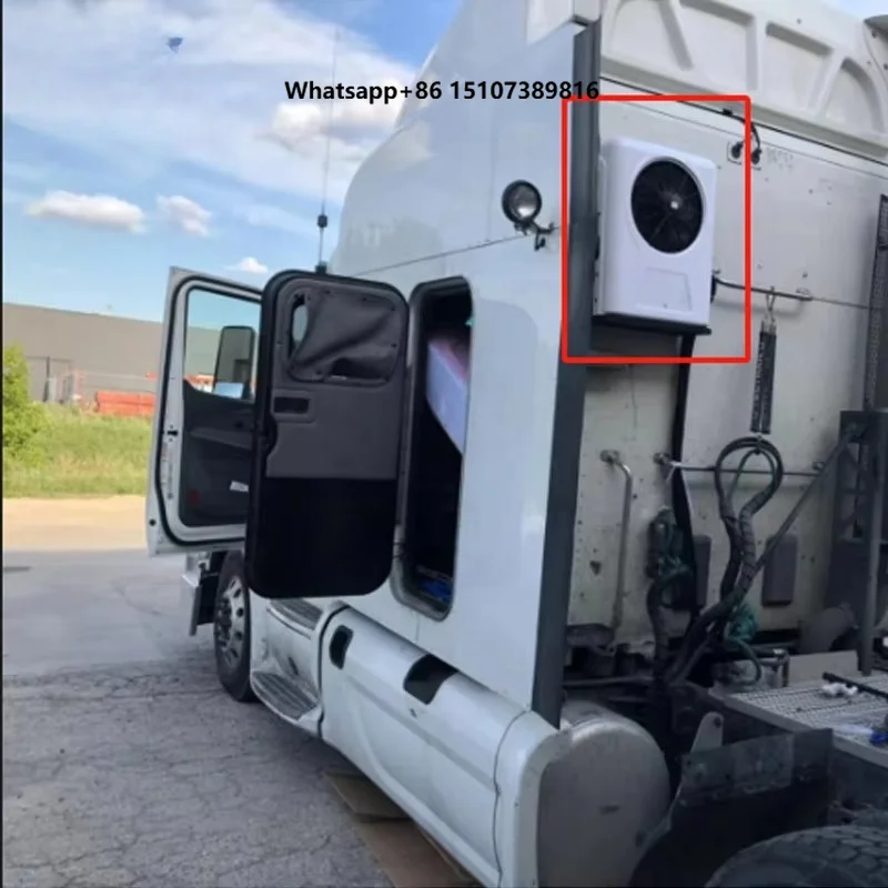 Universal 12V 24V Heavy/light Truck RVs Van Car Roof Top Electric Auto Split Air Parking Cooler Conditioner With Remote Control