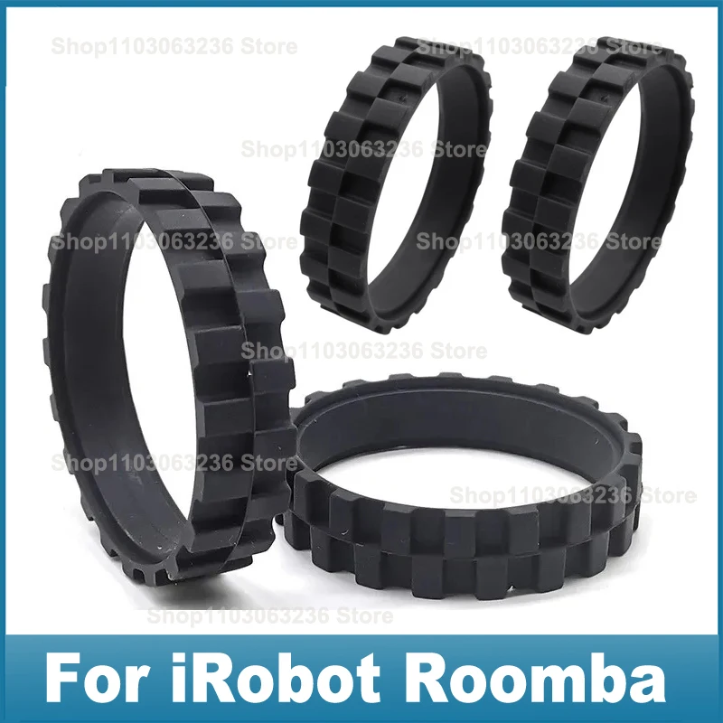 Tires For iRobot ROOMBA Wheels 500 600700 800 900E5 I7+S9 IROBOT 980 698 Series Anti-Slip Rubber Wheel Spare Part Accessories