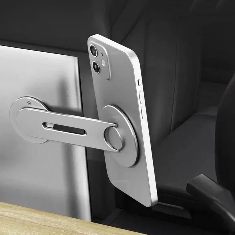 

Magnetic Car Phone Holder for Tesla Model 3/Y/X/S for Magsafe IPhone 14 13 12 Metal Expansion Bracket Laptop Screen Side Mount