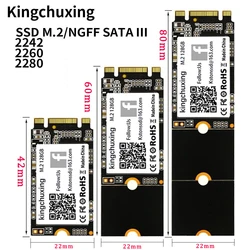 Kingchuxing 2280 256GB NGFF Cache Performance Internal Solid State Drive for PC Computer Laptop SSD52