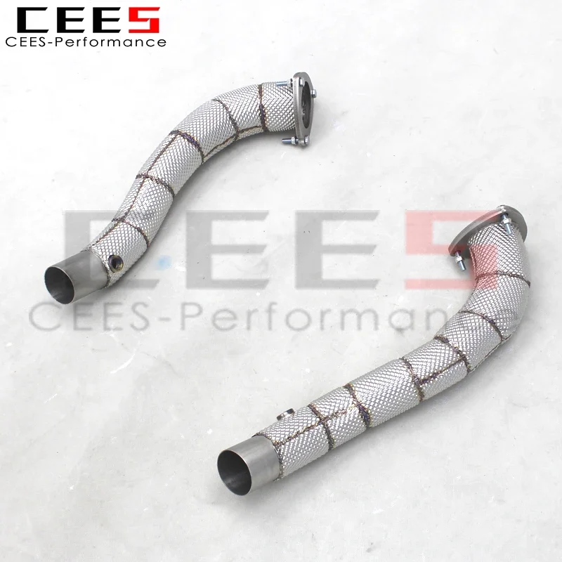 CEES Custom Tuning Performance Stainless Steel Straight Header Exhaust For Ferrari California 4.3L 2009-2014