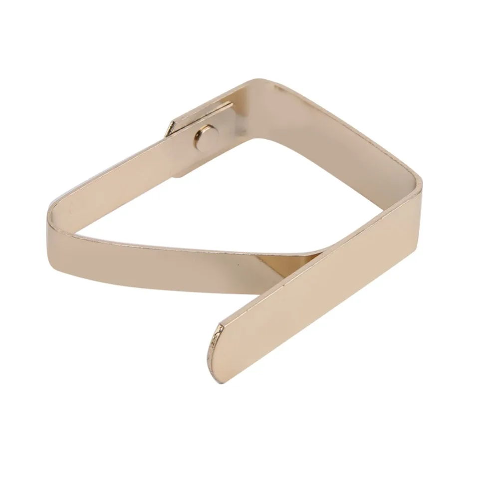 4 PCS Stainless Steel Tablecloth Clips Gold Thickened Design Table Cover Holders Convenient Easy to Use Tablecloth Clamps